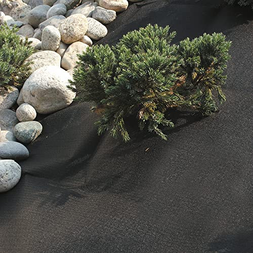 Tenax Mat Cover 2,10x10 m Noir, Tissu Non-tissé de Paillage Anti-Mauvaises Herbes pour Jardins, Parterres de Fleurs, Base pour Les Allées, Toile Anti-Racines pour Gazons Synthétiques