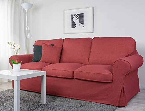 Dagra Bezug für EKTORP 3er-Sofa (Schlafsofa neues Modell) (Red A08)
