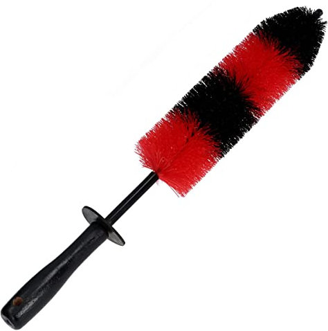 Craft-Equip Felgenbürste 43cm rot/schwarz zur schonenden und gründlichen Reinigung von Felgen Aller Art