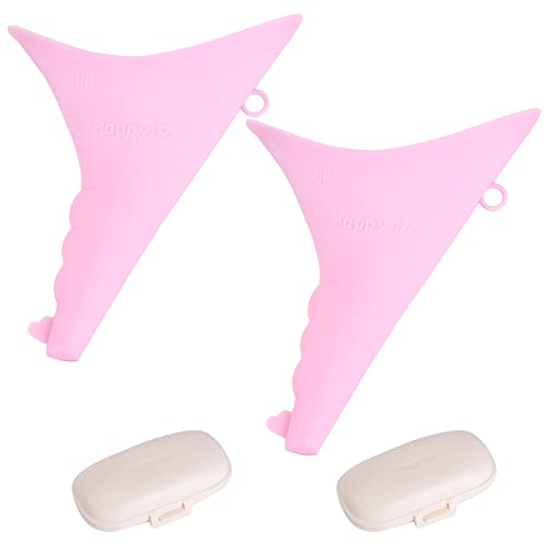 QJFHURB Orinatoio Portatile Imbuto Pipì Donna Femminile Portatile Imbuto in Silicone per Donne in Piedi Fino a Pipì Pieghevole e Riutilizzabile con Scatola, per All'Aperto attività Campeggio Viaggio