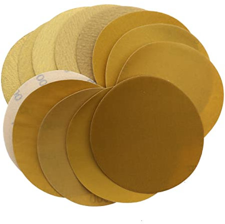 100 Pièces 5 Pouces 125mm Crochet Et Boucle Papier Abrasif Disque Abrasif Oxyde D'aluminium 60 À 1000 Grains Pour Métal Auto Voiture Ponçage Polissage,1000