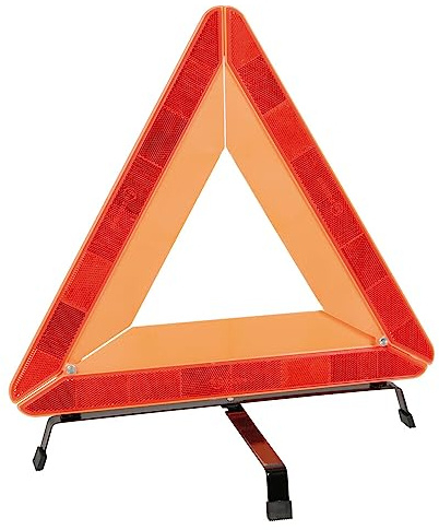 Generico Triangolo Auto Ferma OMOLOGATO con piedistallo a Croce. OMOLOGATO Conforme a Norma Europea ECE R27 - GE28041