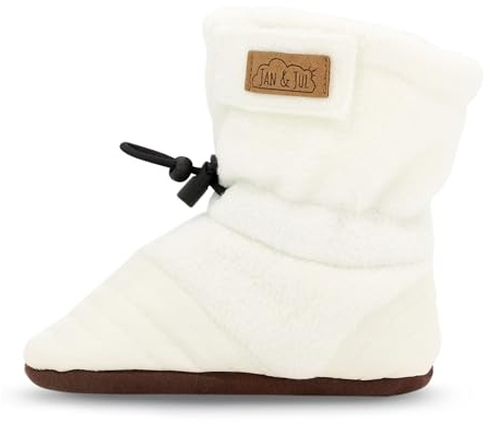 Jan & Jul Stay-Put - Scarpe per gattonare, panna, 12-18 mesi
