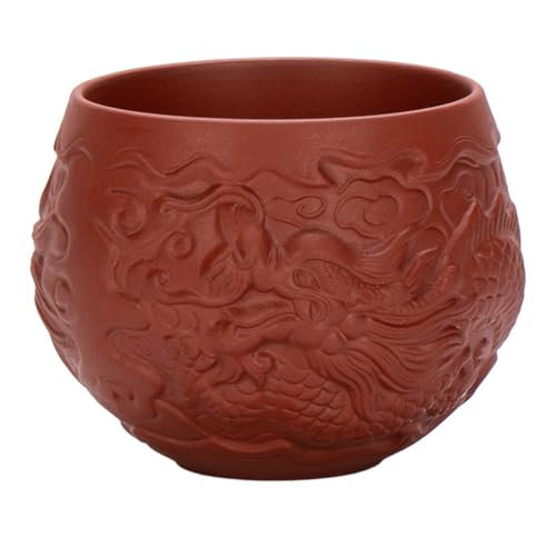 WEITINGKKK 1 STÜCK Lila Ton Teetasse Geprägte Handgemachte Teeschale(100ml)