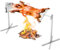 VEVOR Kit de Barbecue Rôtissoire Électrique Charge 60 kg, Tournebroche Électrique 144,5 cm avec Moteur Automatique de 52 W, en Inox, Hauteur Réglable, avec Bouclier Thermique, pour Agneau Porcelet