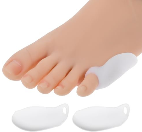 Dimeho Gel Kissen für Kleinzehen 8 Stück Schneiderballen Pads Druckschutz Blasenschutz Ballenpolster Kleinzeh Schoner Kleinzehen Pads Weiche Gel Ballenkissen Zehenspreizer Schmerzlinderung
