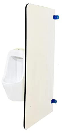 Wasserdichte Holz-Trennwand für Herrenurinal in öffentlichen Toiletten, Bodenmontage, mit Edelstahlbeschlägen, ideal für Hotels, Pools und Einkaufszentren