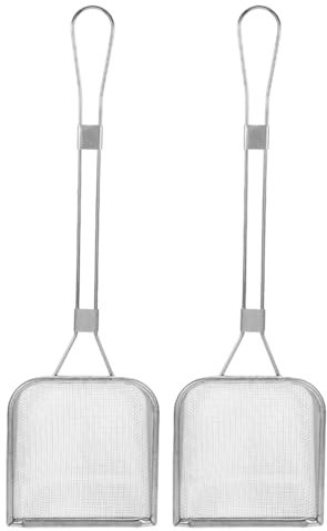 Amosfun Colino A Maglie Quadrate Multiuso Di Capacità Schiumatoio Per Per Cucina Domestica Ristorante Friggitrice
