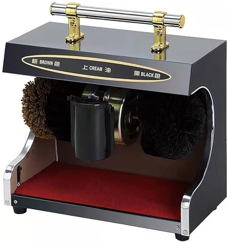 Shoe Polisher Machine Fully Automatic, Electric Shoe Buffer Dust Removal Polishing Electric Leather Shoe Shine Machine for Home Public Hotel Lobby Office