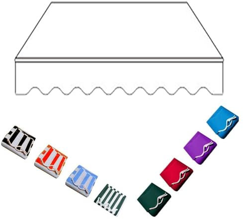 Toldo retráctil impermeable de 12 x 10 pies, cubierta de toldo para jardines, terrazas, tiendas, garajes, lona duradera (blanco, 2,5 x 2 m)