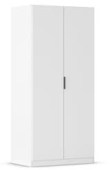 Rauch Möbel LAGOA, Kleiderschrank, Farbe Weiß, Breite 91 cm | Schrank, Mehrzweckschrank, 2-türig, Zubehör Basic, für Schlafzimmer, Kinderzimmer, Babyzimmer, Homeoffice, Garderobe, Flur