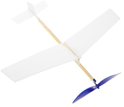 ORFOFE Graduation Season Foam Airplane Glider Kit with Rubber Band Power, Educational and Realistic Model Plane for Kids and Adults, for Outdoor and Party Play, Easy Assembly with Random Color