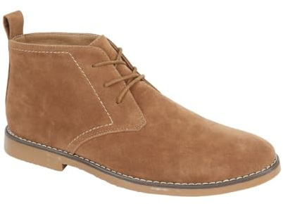 PANAMA Mens Desert Boots Faux Suede Chukka Casual Smart Formal UK Size Sand UK 10