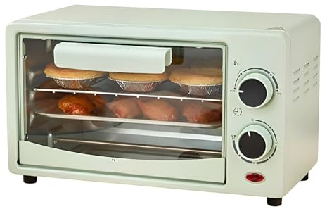 Electric Mini Oven Air Fryer Oven, 12L Countertop Convection Toaster with 0-230 ℃ Adjustable Temperature and 30 Min Timer, for Roasting, Baking, Grilling & Reheating