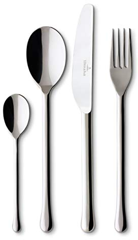 Villeroy & Boch Udine Tafelbesteck für bis zu 6 Personen, 24-teilig, Edelstahl, ., 24tlg.