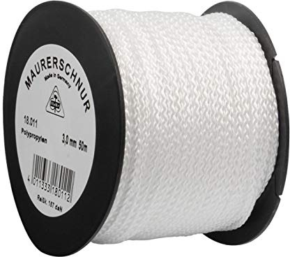 HaWe 18.011 Maurerschnur 50mx3mm aus Polypropylen in weiß