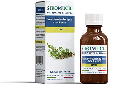 Siromucil® Sciroppo di Lumaca Fluidificante Urto Specifico per bambini – 150ml (contiene Timo per una forte azione antinfiammatoria ed espettorante)