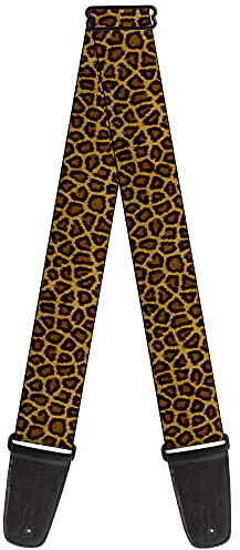 Buckle-Down Gitarrengurt, Leopardenbraun, 5,1 cm breit