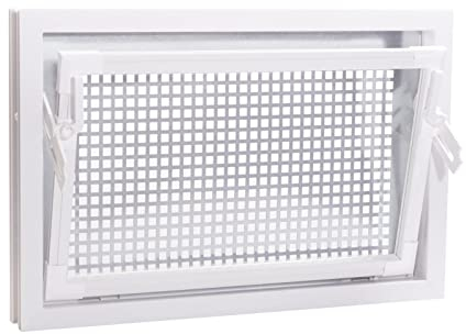 ACO 60x40cm Nebenraumfenster Einfachglas + Schutzgitter Kellerfenster Fenster weiß