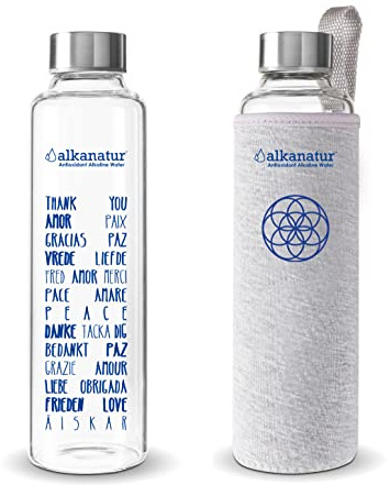 Alkanatur Botella de cristal borosilicato