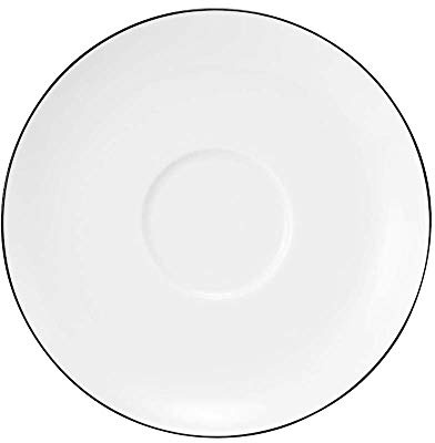 Seltmann Lido - Plato para café con leche (16 cm, 6 piezas), color negro