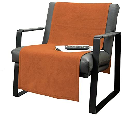 Erwin Müller Sesselschoner, Sofaläufer, Sofaschoner Terra Größe 50x200 cm - strapazierstark, weich, temparaturausgleichend (weitere Farben)