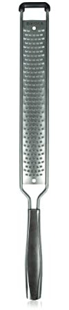 Grattugia a mano Zester Monaco+ di Boska/Grattugia per formaggio/anche per agrumi e peperone rosso/acciaio inox/argento / 32 cm