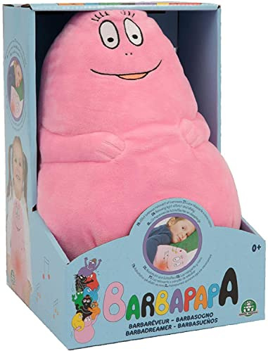Barbapapà - Barbasogno, Morbido Peluche Barbapapà con Luce Soffusa e Musica, 25 cm, per accompagnare i più piccoli durante la nanna, per bambini a partire dai 12 mesi, Giochi Preziosi, BAP02001