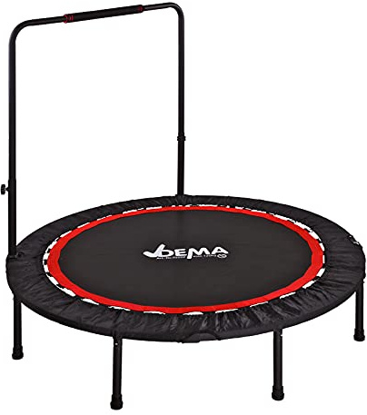 DEMA Trampolin mit Griff Fitness Freizeit Turnen Sport Ø 122 cm bis 120 kg