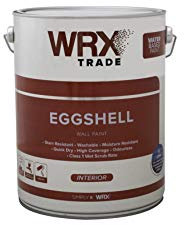 WRX Trade Eggshell Interior Wall Paint (5L) / Bathrooms, Kitchens and High Traffic Areas - Brilliant White