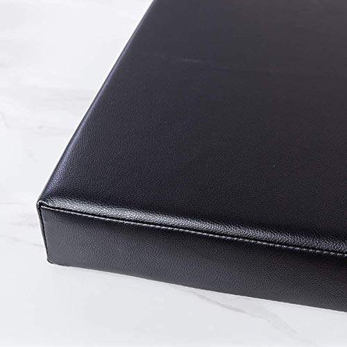 Cojín de banco de jardín, impermeable, de piel sintética, para asiento de 2 plazas de 3 plazas, con funda extraíble para interior y cocina