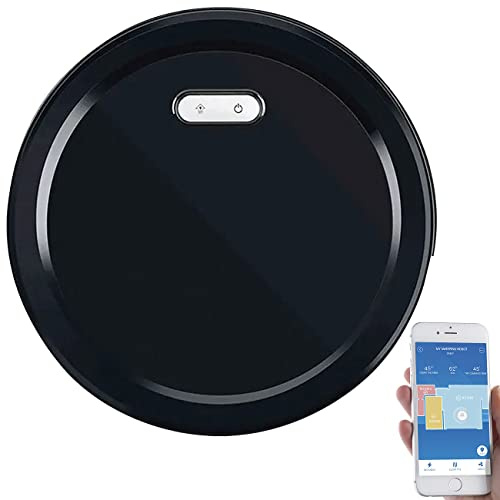 Sichler Haushaltsgeräte Wisch Saugroboter: WLAN-Staubsauger-Roboter, Trocken-Wischfunktion, HEPA, 2.500 mAh, App (2in1-Saugroboter mit Wischfunktion, Staubsaugroboter Tierhaar, WC)