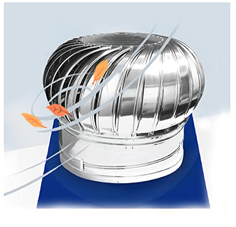 ZXCASDF Drehbarer Kugelaufsatz,Edelstahl Kaminaufsatz,Schornsteinaufsatz,Lüftungsaufsatz Ofen,Schornsteinhaube, Rohrabdeckung Aspirator,Regenhut Schornsteinhaube,450mm