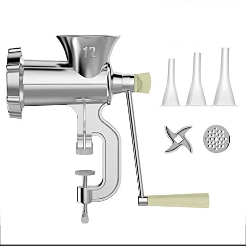 RONGJJ Picadora De Carne Y Verduras De con Accesorios, Embutidora De Salchichas De Aleación De Aluminio, Picadora De Carne Eléctrica Embutidora De Salchichas para Gastronomía, B