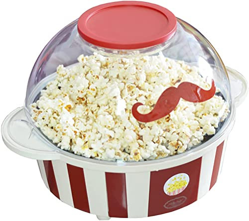 Máquina Palomitas Maíz Para El Hogar, Con Placa Antiadherente, Máquina Palomitas Maíz Eléctrica Aceite Caliente Con Tecnología Calentamiento Rápido, Tapa Grande Tazón Para Servir Taza Medidora Granos.