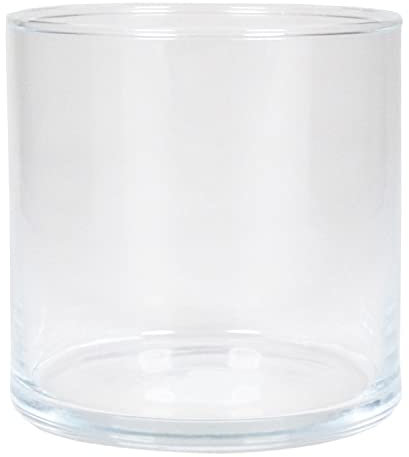 INNA-Glas Kerzen Glas Zylinder Sanya Ocean, klar, 10 cm, Ø 10,1 cm - Vase transparent