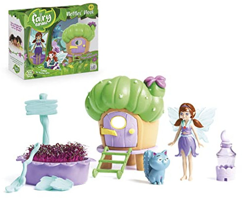 My Fairy Garden Nettles' Nook | Grow & Accessorize Your Magical Fairy Garden | Comes With 11 Pieces Including Purple Radish Seeds & A Fairy Field Guide | For Ages 4+