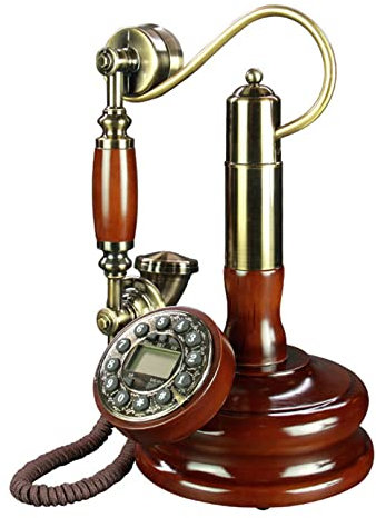 CCYENG Teléfono Fijo con Cable, teléfono Fijo Retro con Cable Vintage, teléfono Fijo de Escritorio de Estilo Vintage Europeo para el hogar, Oficina, Hotel