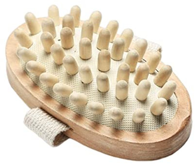 Anti celulitis masajeador cepillo de madera ducha ducha de madera