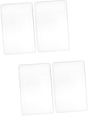 BCOATH 4stücke Transparente Spielkartenhüllen Kartenhalter Für Sammelkarten Schutzfolie Für Trading Cards Für Fotos Und Wichtige Dokumente
