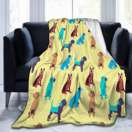 Kuscheldecke Cartoon Hunde Bunte Schoß Flanell Decke Wärme Sofadecke Hochwertige Wohndecke Für Nickerchen Winter Wohnzimmer S