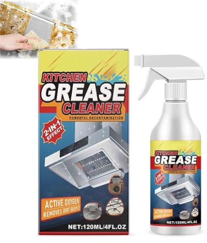 Powerful Kitchen Grease Cleaner, Leistungsstarker Küchenfett-Reiniger, Küchenfett-Reiniger, Küchenschaumreiniger, Hochleistungs-Küchenschäumentfetter & Reiniger, Mehrzweckreiniger Spray