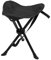 Mojawo 3-Bein Hocker Anglerhocker Klapphocker Campinghocker Falthocker Outdoor Tragegurt max 100Kg Tragbar faltbar Schwarz