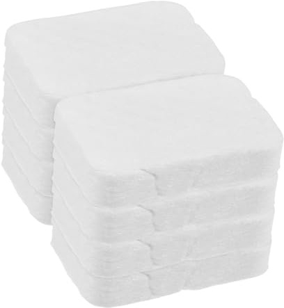 HONITANO Disques de Coton Démaquillants 8 Pièces Épais à Motif Perlé en Coton Blanc Doux et Efficaces pour Soins Quotidiens et Artistes Tatoueurs Visage