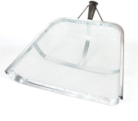 Generisch Sand Sieve Shovel Sand Sieve Large Garden Metal Shovel for Reptile Droppings Garden Floor Sieve Earth Sieve Efficient Sieve for Sieving Soil Harvest Sieve Collecting Tool for Agriculture