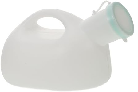 Vaguelly Großes Urinal und Praktischem Deckel aus Kunststoff mit 2000ml Fassungsvermögen Männer für Krankenhaus und Reisen für Bettlägerige Patienten