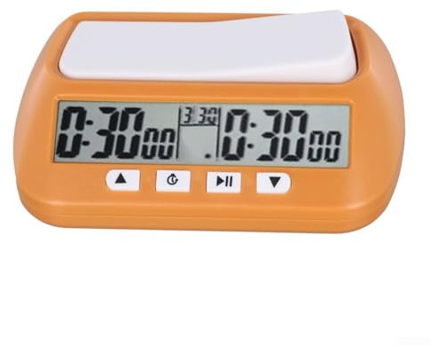 Hasaller Horloge numérique d'échecs - Minuteur de tournoi - Compte à rebours - Chronomètre numérique - Compte à rebours numérique pour jeux de société - Chronomètre - Double contrôle de l'heure