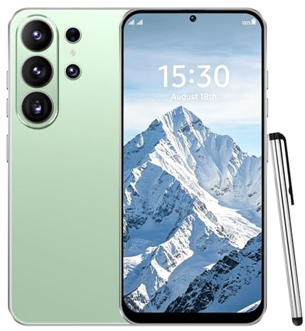 QrZrQ 4G Smartphone, Écran HD+ 6.6 Incell, 4GB RAM+32GB ROM(TF 256GB), Batterie 5000mAh, Android 12, Double Nano SIM, Caméra 16MP+13MP, Déverrouillage Facial, OTG (Green)
