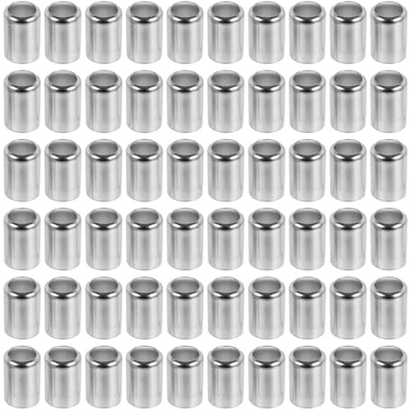 NESTINGHO 13Mm Hydraulic Hose Crimp Ferrules 200Pcs Stainless Steel Sleeves for High Pressure Hose Repair in Pneumatic and Hydraulic Systems