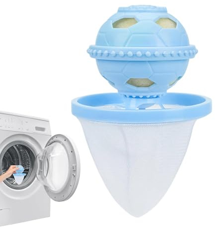 Cat Hair Remover Laundry Floating Reusable Built-In Filter Sponge | Laundry Dog Hair Remover for Pet Grooming Salon Travel Hotel Dormitory RV Boat Gym